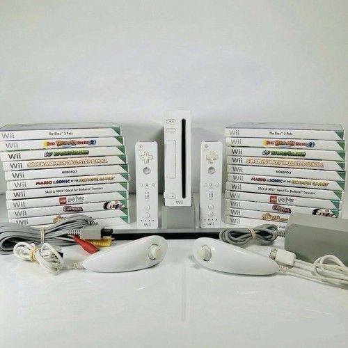 Nintendo wii white - console, x2